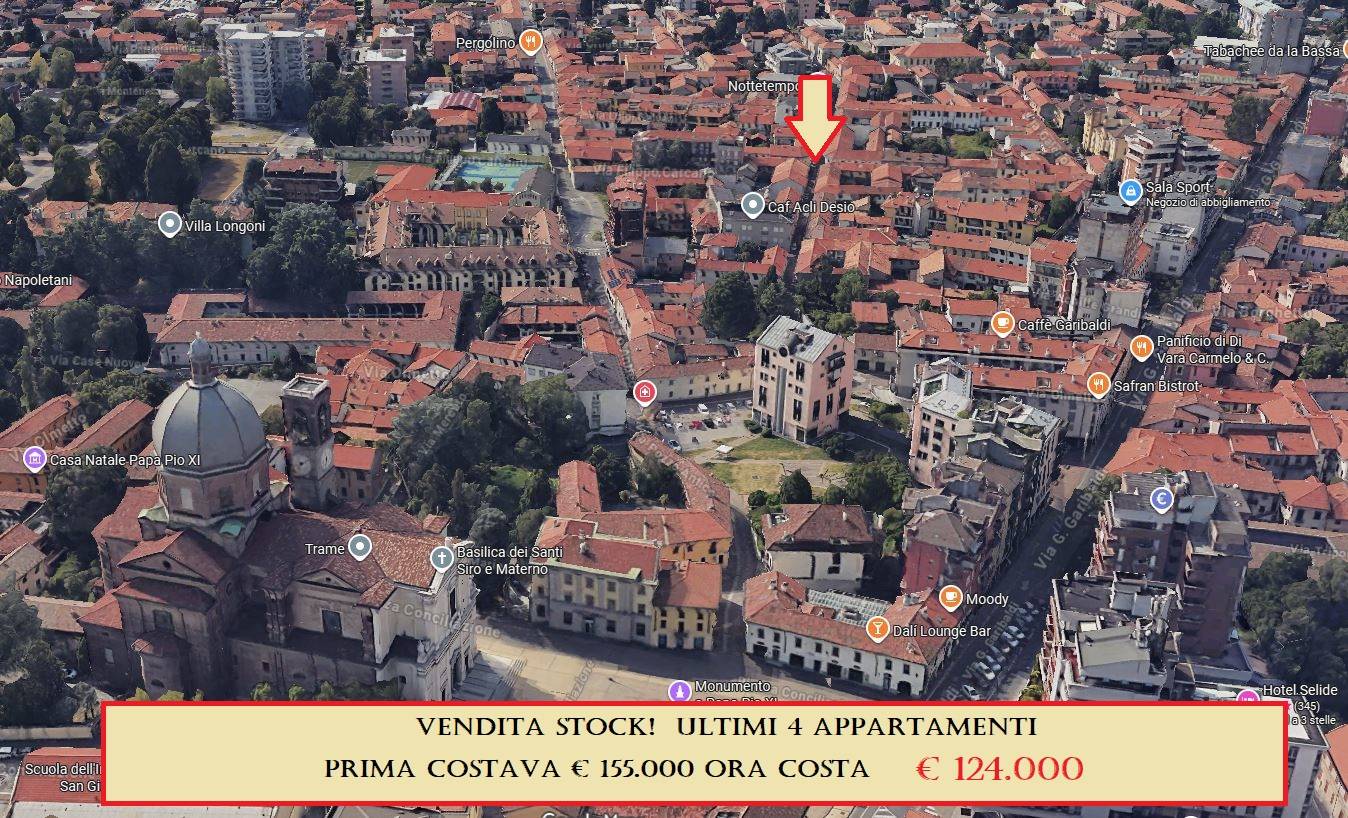 VENDITA STOCK - SOLO DA NOI – 20% - ERANO 9 NE SONO RIMASTI 4! Anziché € 155.000 SOLO DA NOI € 124.000- TRI/QUADRILOCALE Ultimo piano + SERVIZI. PRONTA CONSEGNA!
